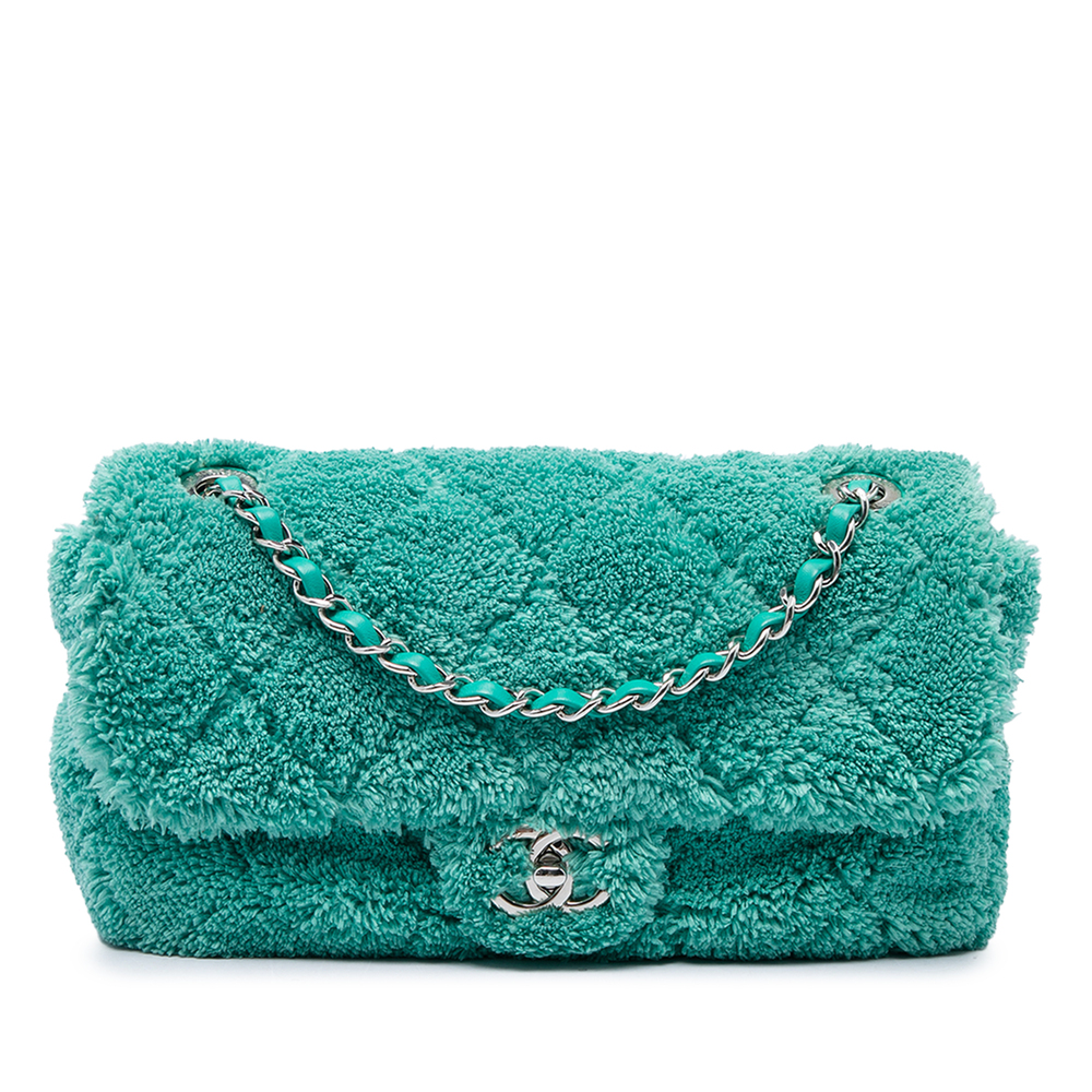 Pre-Loved Chanel Medium Quilted Terry Cloth Coco Beach Flap